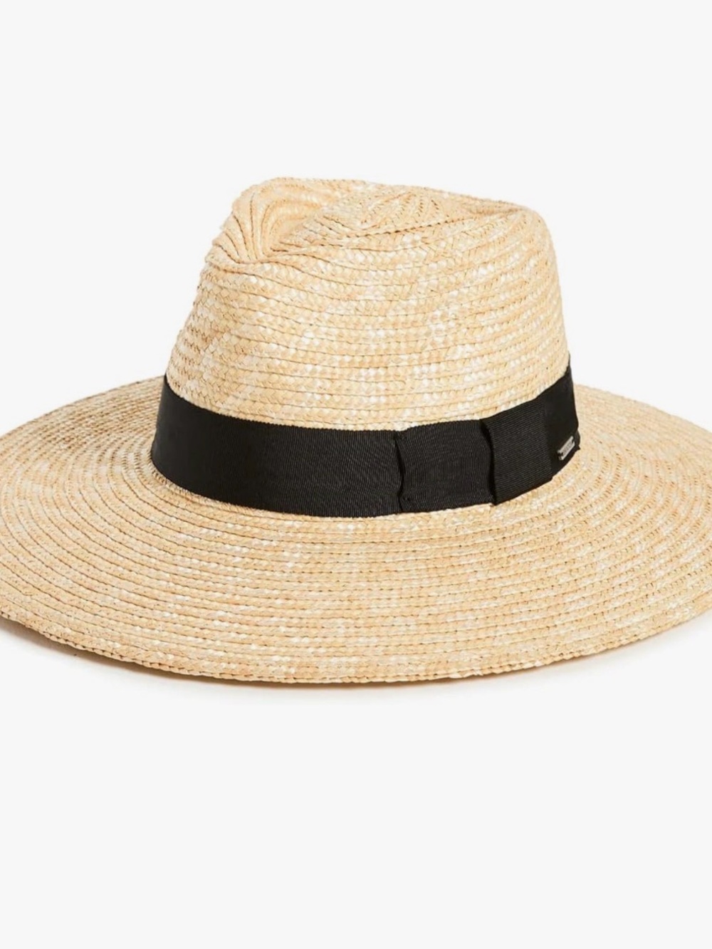 Brixton Natural Straw Fedora with Black Band SIZE XS ADJUSTABLE
